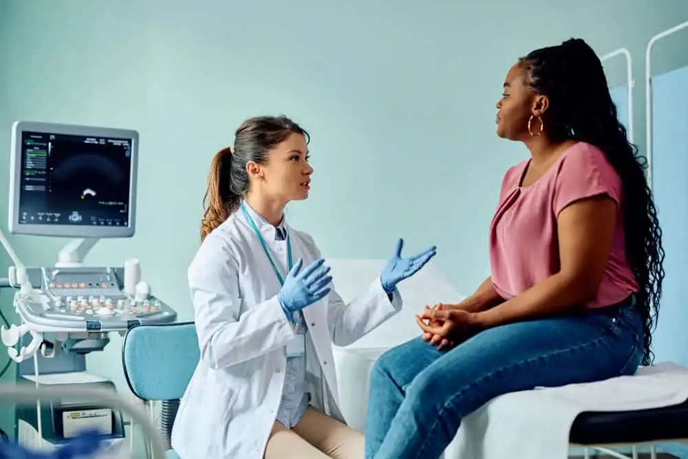 Woman have consultation about vaginal laxity Epping